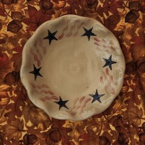 Change plate tray container American themed pottery ceramics